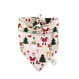 Cozy Christmas Bamboo Pet Bandana in Size: Medium/Large - New